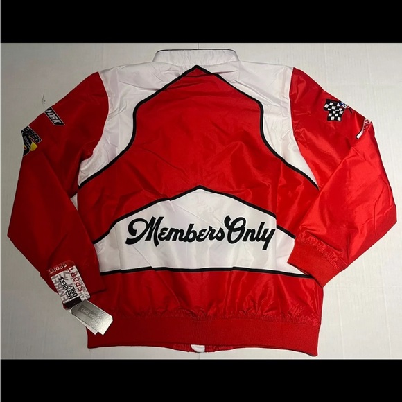 Members Only Sport Men's Red Windbreaker Jacket Size Large - Picture 4 of 7